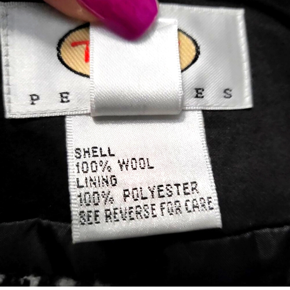 Talbots Wool Button Front Polka Dot Mini Skirt - image 6